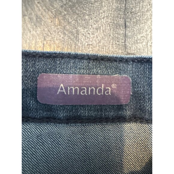 Gloria Vanderbilt Amanda Missy Jeans Size 12 Short Dark Wash Straight Leg Denim - Picture 3 of 11